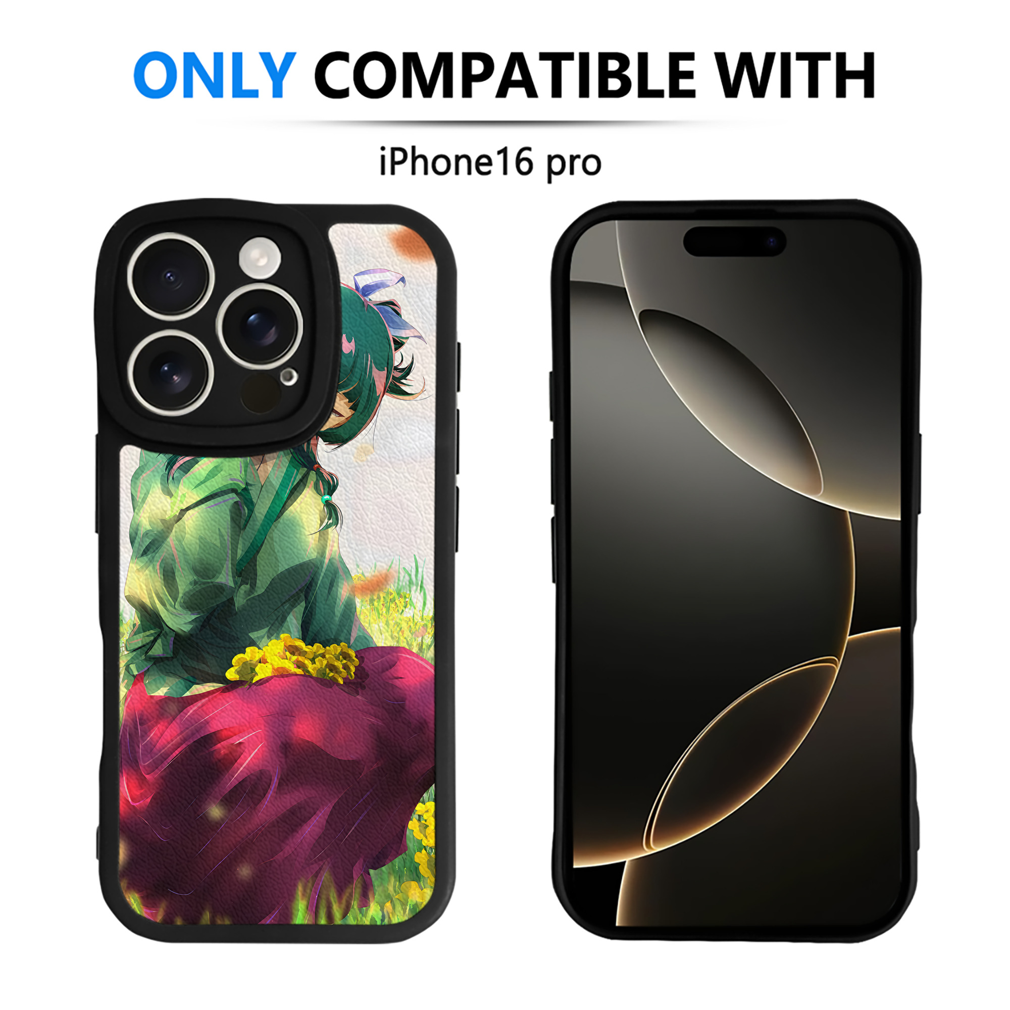 （画像用） 薬屋のひとりごと The Apothecary Diaries 【iPhone 16シリーズ対応】シリコンスマホケース（レザー調） 材質：シリコン